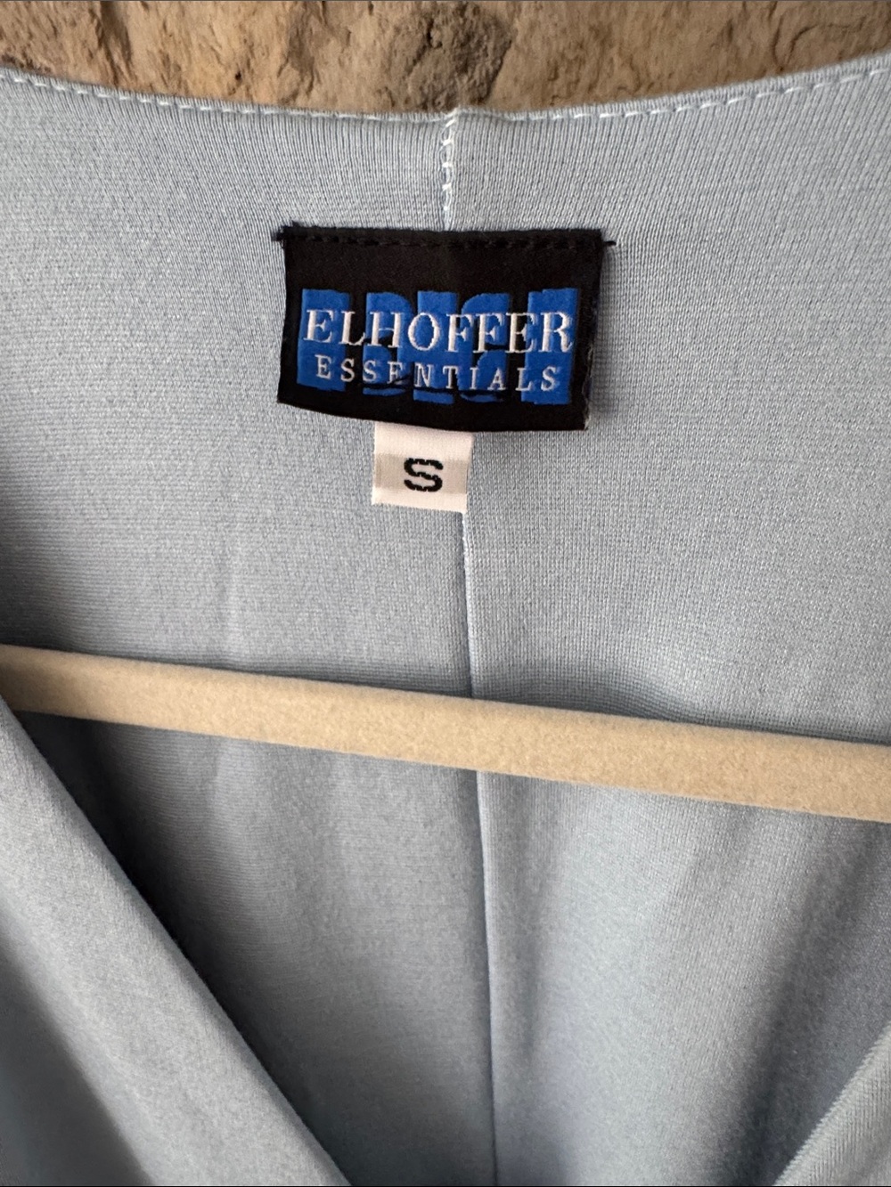 Elhoffer Essentials Powder Blue Sleeveless Wrap Midi Dress - Picture 5 of 10